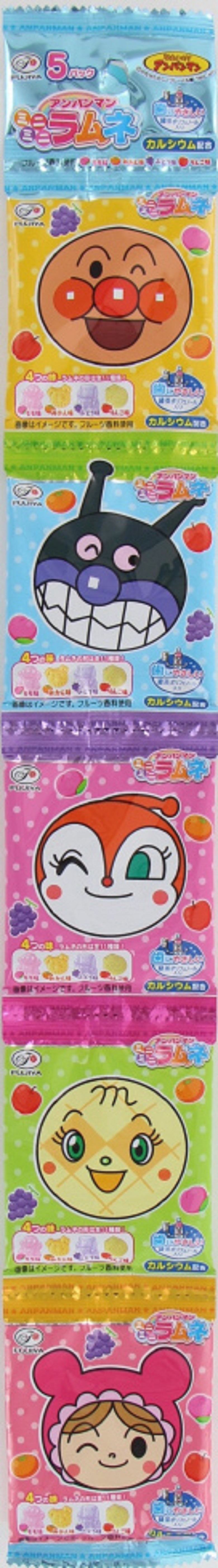 不二家　アンパンマンミニミニラムネ５連 